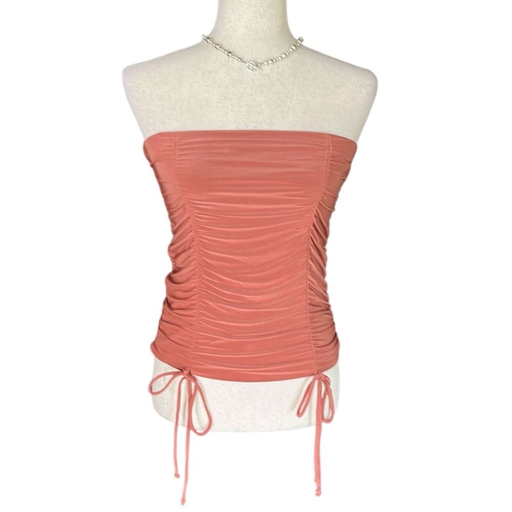 Popular 21 Ruched satin Tube Top